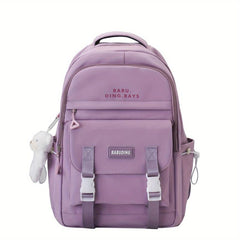Large Capacity Minimalist Backpack Solid Rucksack All Match School Daypack