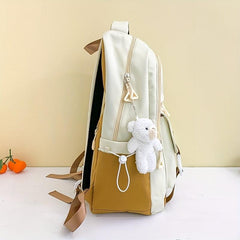 Large Capacity Minimalist Backpack Solid Rucksack All Match School Daypack