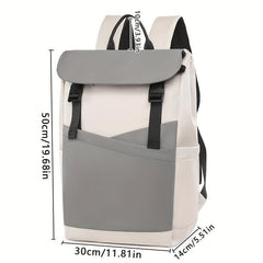 Colorblock Storage Backpack Large Capacity Rucksack