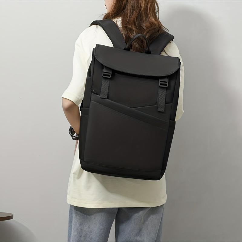 Colorblock Storage Backpack Large Capacity Rucksack