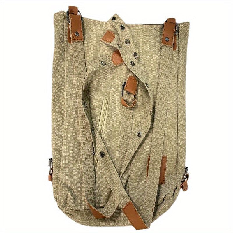 Canvas Niche Shoulder Bag Women's Backpack for Travel