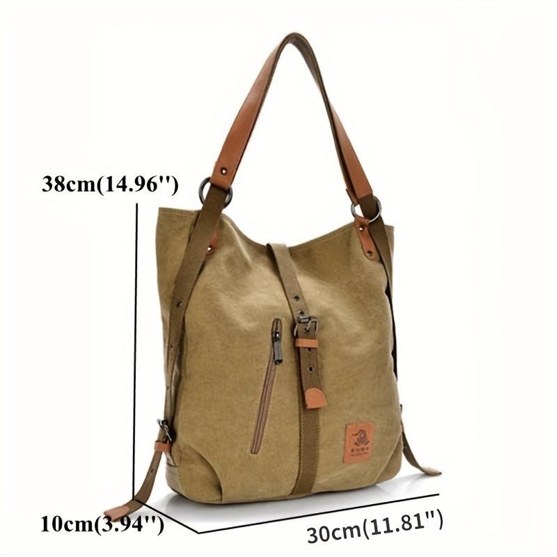 Canvas Niche Shoulder Bag Women's Backpack for Travel