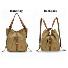 Canvas Niche Shoulder Bag Women's Backpack for Travel