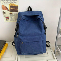 Canvas Laptop Backpack Heavy Duty Travel Outdoor Rucksack