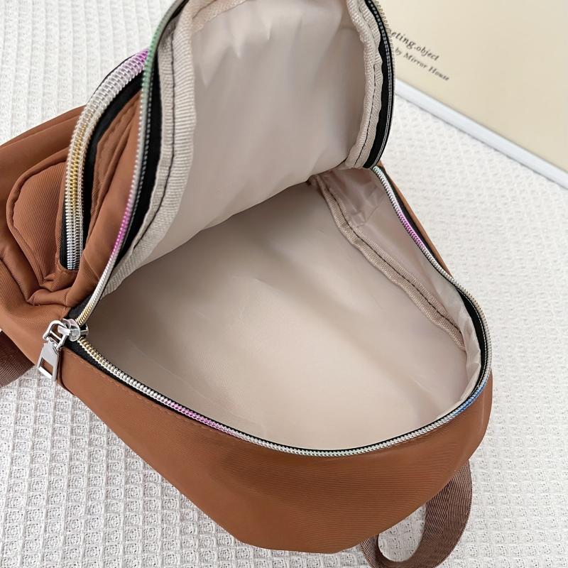 Oxford Cloth Backpack Small School Bag Casual Daypack Travel & Out