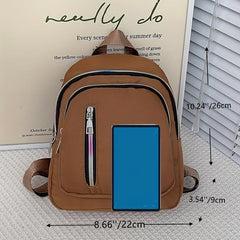Oxford Cloth Backpack Small School Bag Casual Daypack Travel & Out