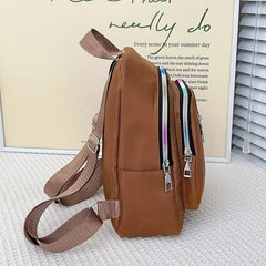 Oxford Cloth Backpack Small School Bag Casual Daypack Travel & Out
