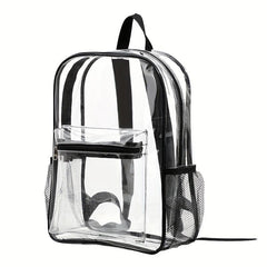Clear PVC Large Capacity Backpack Durable Lightweight School Bag