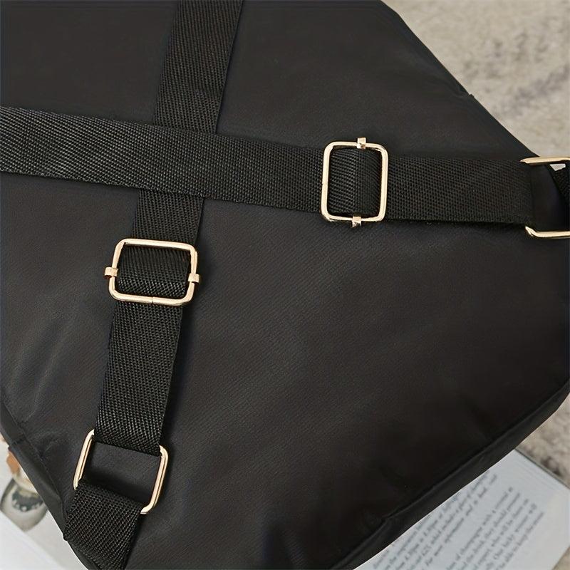 Casual Minimalist Zipper Backpack Rucksack