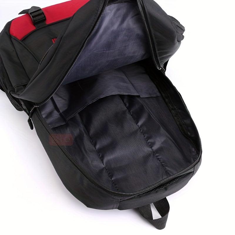 Casual Colorblock Zipper Backpack for Women