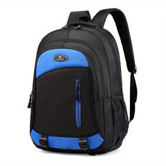 Casual Colorblock Zipper Backpack for Women