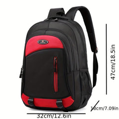 Casual Colorblock Zipper Backpack for Women