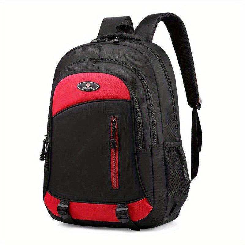 Casual Colorblock Zipper Backpack for Women