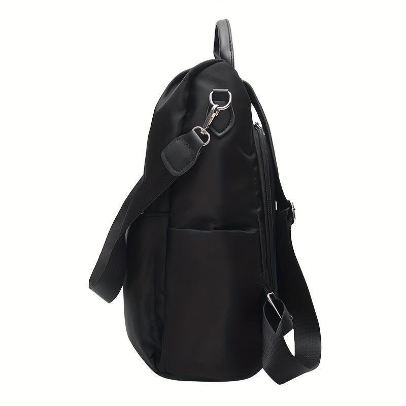 Large Capacity Preppy Backpack Nylon Lightweight Laptop Daypack
