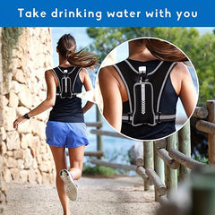 Reflective Vest with Pocket and Phone Holder for Night Running Cycling