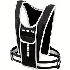 Reflective Vest with Pocket and Phone Holder for Night Running Cycling