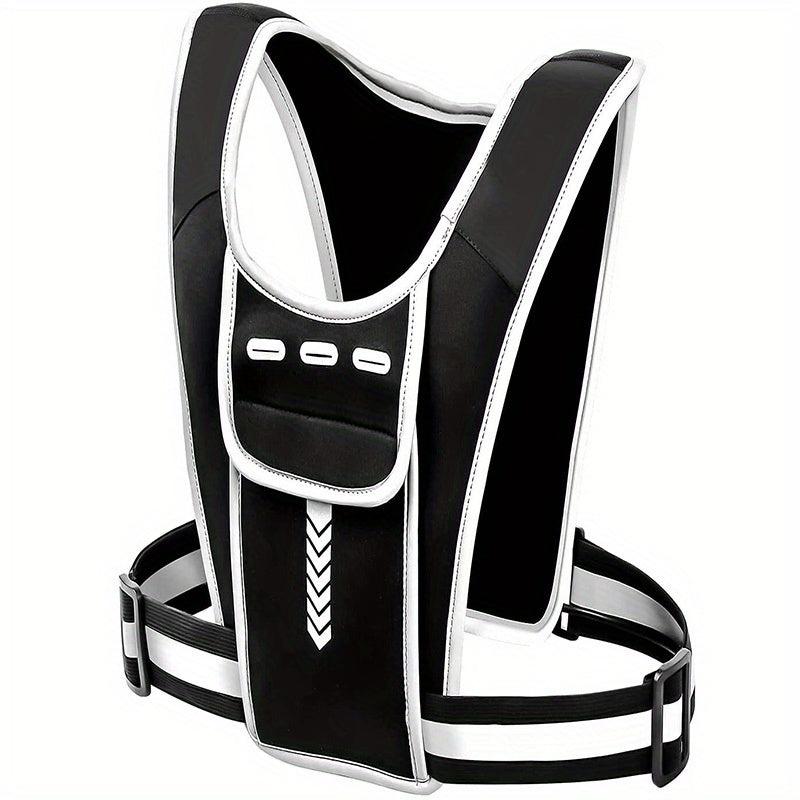 Reflective Vest with Pocket and Phone Holder for Night Running Cycling