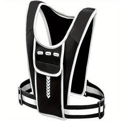 Reflective Vest with Pocket and Phone Holder for Night Running Cycling