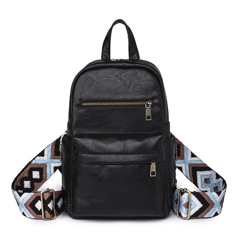 Casual Vintage Backpack All Match Zipper Rucksack Classic Storage Bag