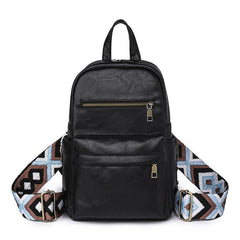 Casual Vintage Backpack All Match Zipper Rucksack Classic Storage Bag