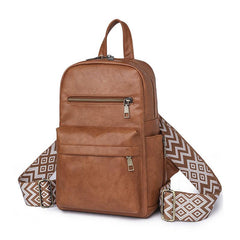 Casual Vintage Backpack All Match Zipper Rucksack Classic Storage Bag