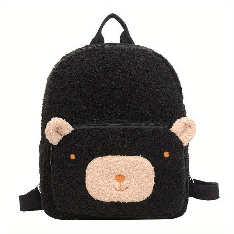 Cartoon Bear Backpack Adjustable Strap Casual Schoolbag
