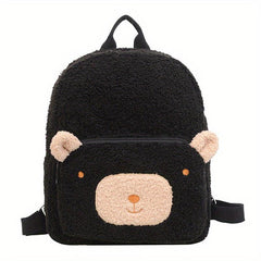Cartoon Bear Backpack Adjustable Strap Casual Schoolbag