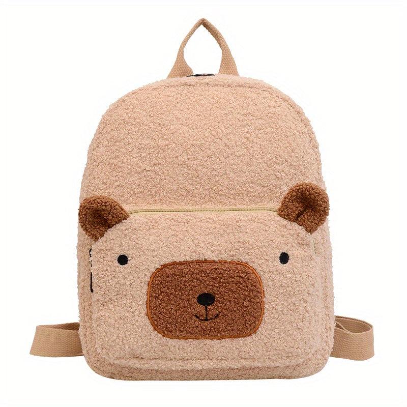 Cartoon Bear Backpack Adjustable Strap Casual Schoolbag