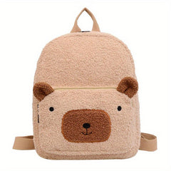 Cartoon Bear Backpack Adjustable Strap Casual Schoolbag