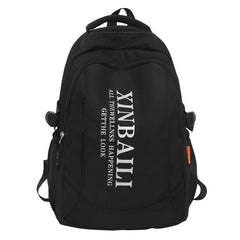 Large Capacity Preppy Backpack Heavy Duty Daypack Casual Travel Knapsack