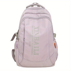 Large Capacity Preppy Backpack Heavy Duty Daypack Casual Travel Knapsack
