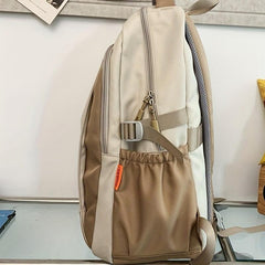 Large Capacity Preppy Backpack Heavy Duty Daypack Casual Travel Knapsack