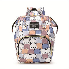 Leopard Print Diaper Bag Large Capacity Mommy Bag Top Handle Travel Backpack