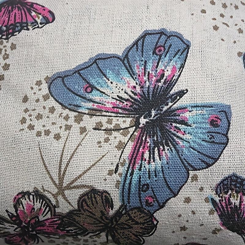Vintage Butterfly Pattern Backpack Large Capacity Drawstring Daypack