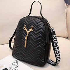 Tassel Decor Backpack Stylish All Match Zipper Backpack