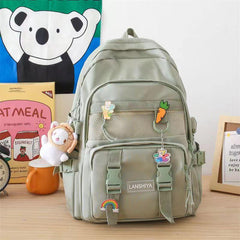 Minimalist Preppy School Bag All Match Storage Backpack