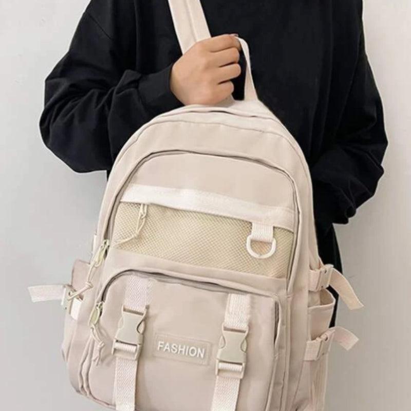 Minimalist Preppy School Bag All Match Storage Backpack
