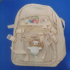 Minimalist Preppy School Bag All Match Storage Backpack