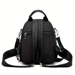 Preppy Small Calf Pendant Backpack Canvas Waterproof