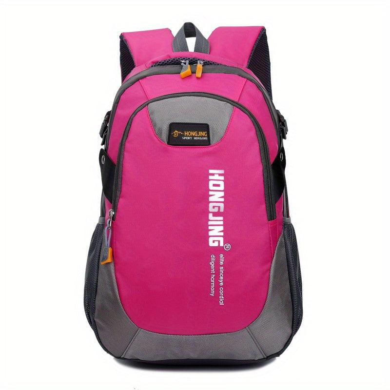 Unisex Breathable Water Resistant Letter Graphic Outdoor Sports Backpack