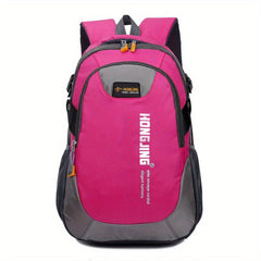 Unisex Breathable Water Resistant Letter Graphic Outdoor Sports Backpack