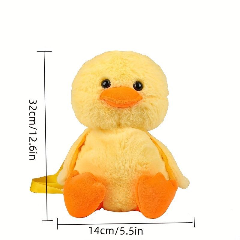 Duck Backpack Mini Adjustable Shoulder Strap Fluffy Novelty Bag