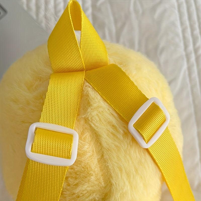 Duck Backpack Mini Adjustable Shoulder Strap Fluffy Novelty Bag
