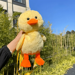 Duck Backpack Mini Adjustable Shoulder Strap Fluffy Novelty Bag