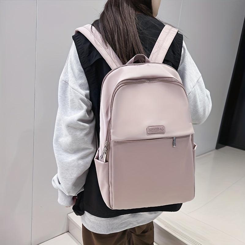 Minimalist Laptop Backpack Preppy Style Schoolbag for College High School