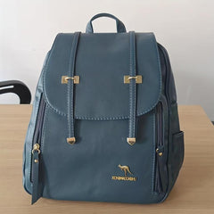 Stylish Casual Flap Backpack Classic PU Leather Daypack Women's Everday Purse