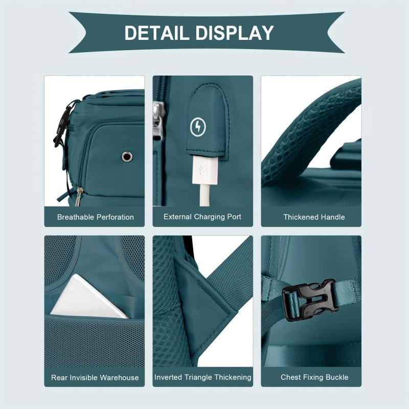 Travel Backpack with Shoe Compartment - Flight Approved Gym Bag