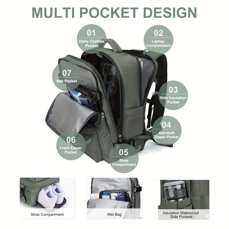 Large Capacity Travel Storage Backpack Lightweight Rucksack