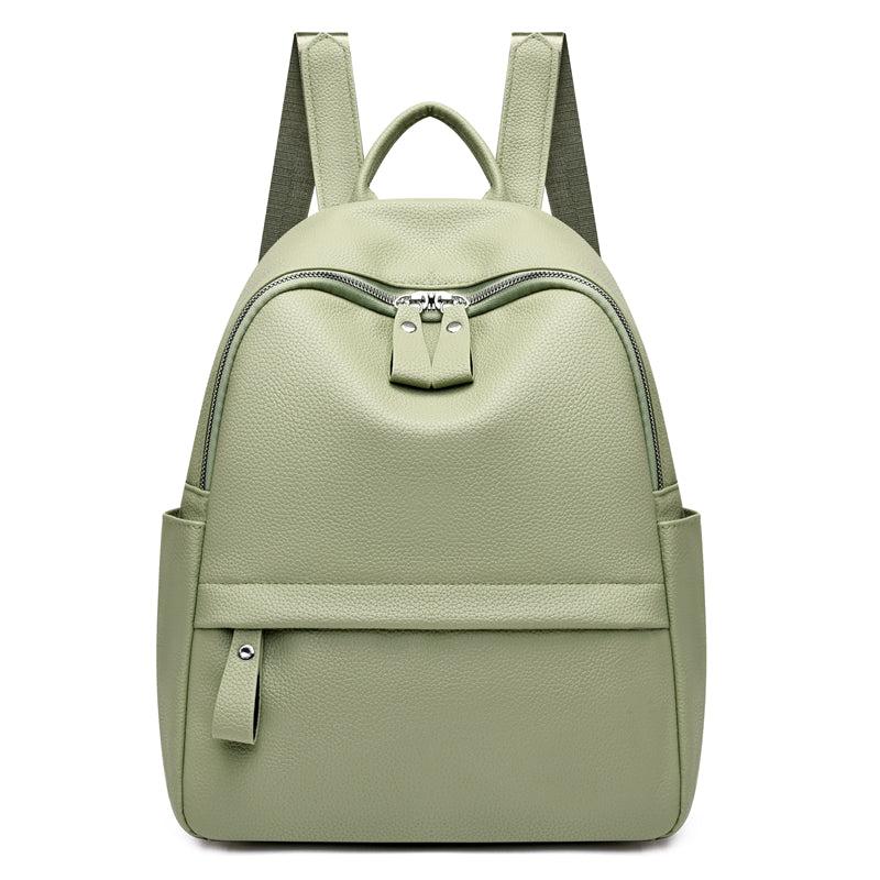Women's Faux Leather Backpack Large Capacity Bag Adjustable Strap