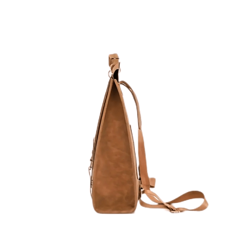 Vintage Solid Flap Backpack Travel Rucksack Women's School Bag